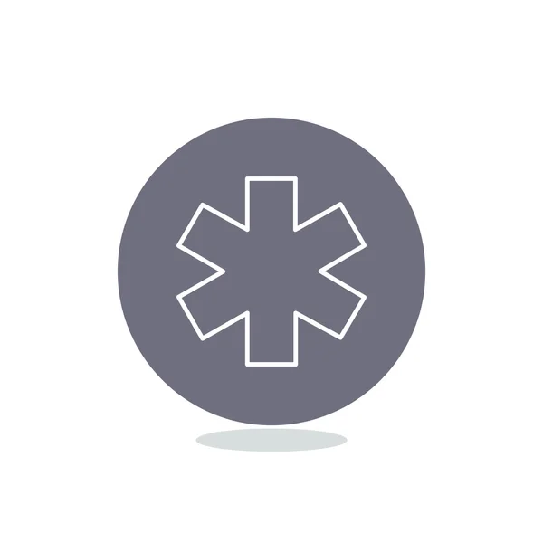 Simbolo medicina semplice icona web — Vettoriale Stock