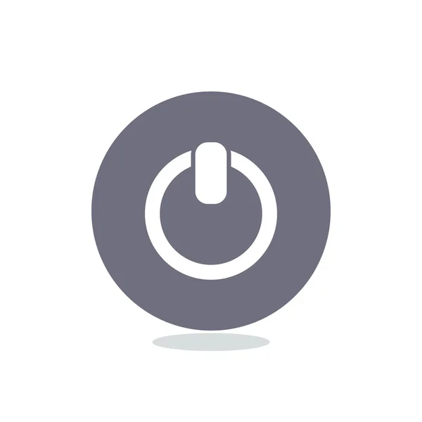 Power buttton simple web icon — Stock Vector