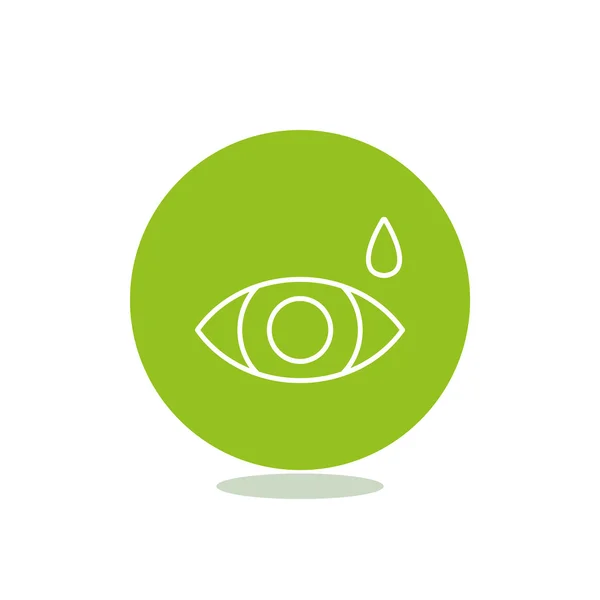 Eye drops simple icon — Stock Vector