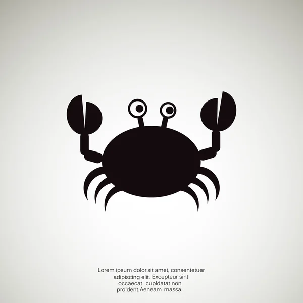 Crab web icon — Stock Vector