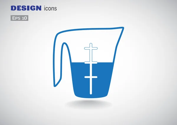 액체 아이콘 측정 컵 — 스톡 벡터