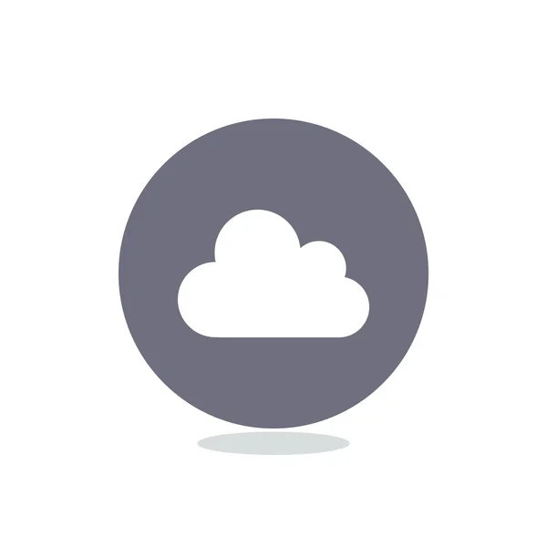 Nube icono web — Vector de stock
