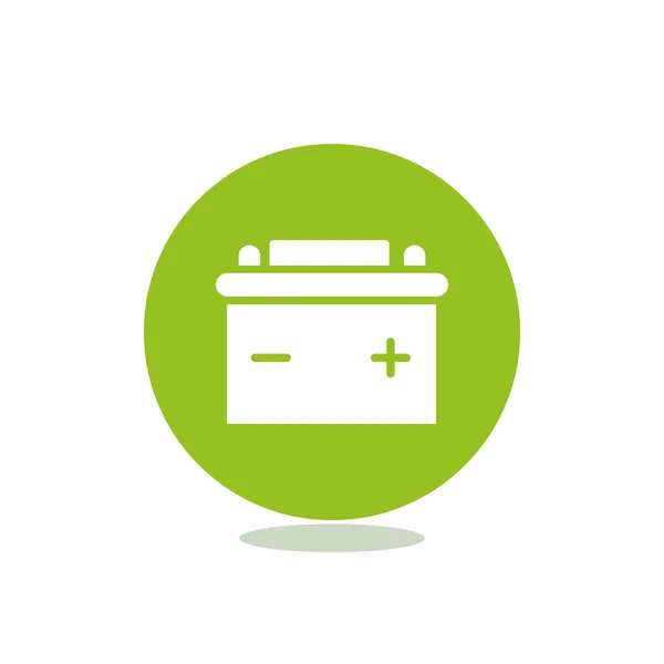 Simple car battery web icon — Stock Vector