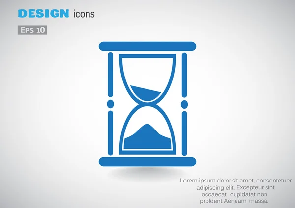 砂の時計の web アイコン — ストックベクタ