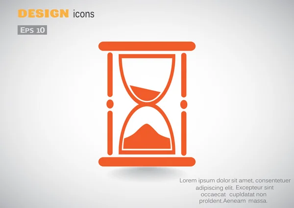 砂の時計の web アイコン — ストックベクタ