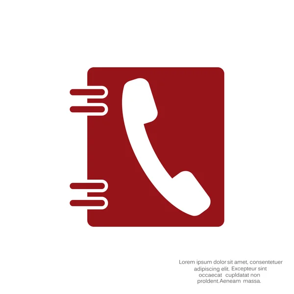 Telefon Kontakte Web-Ikone — Stockvektor