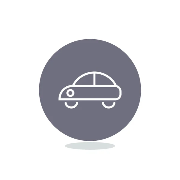 Icono web de coche simple — Vector de stock