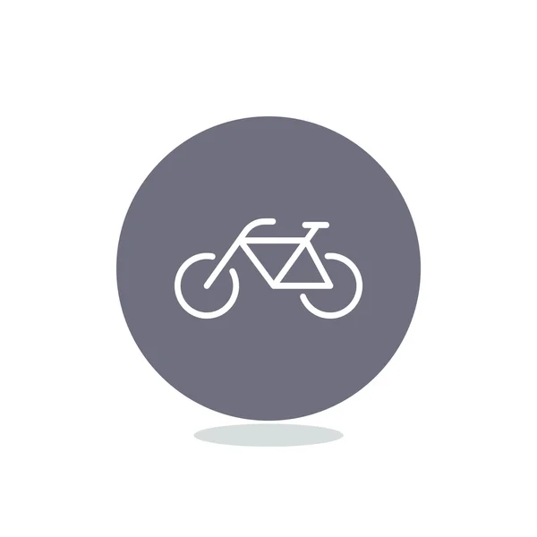 Bicyclette icône web simple — Image vectorielle