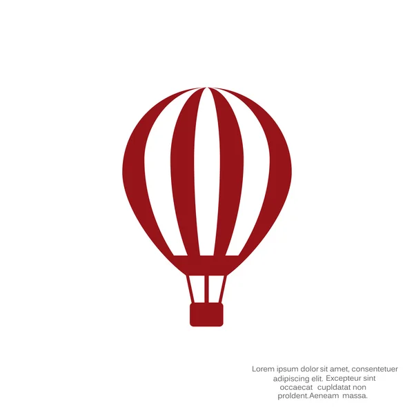 Balloon aerostat web icon — Stock Vector