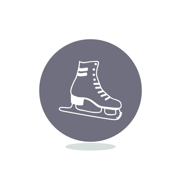 Skate schoen web pictogram — Stockvector