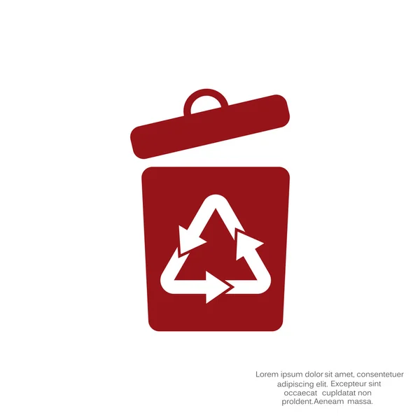 Odpady recykling symbol strzałki — Wektor stockowy