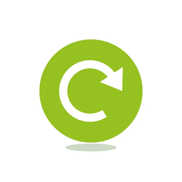 Round arrow web icon — Stock Vector