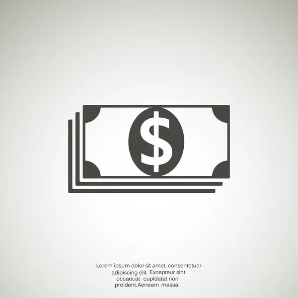 Stapel voor dollar web icon — Stockvector