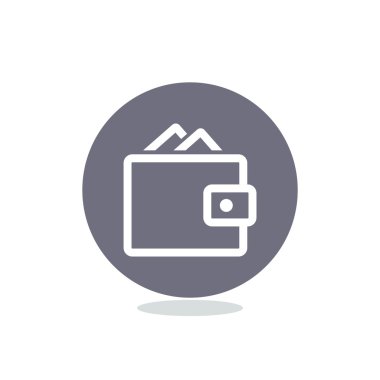 Basit cüzdan web simgesi