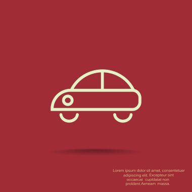 Basit araba web simgesi