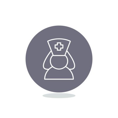 Hemşire siluet web simgesi