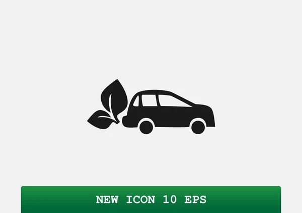 Eco brandstof eenvoudige pictogram — Stockvector