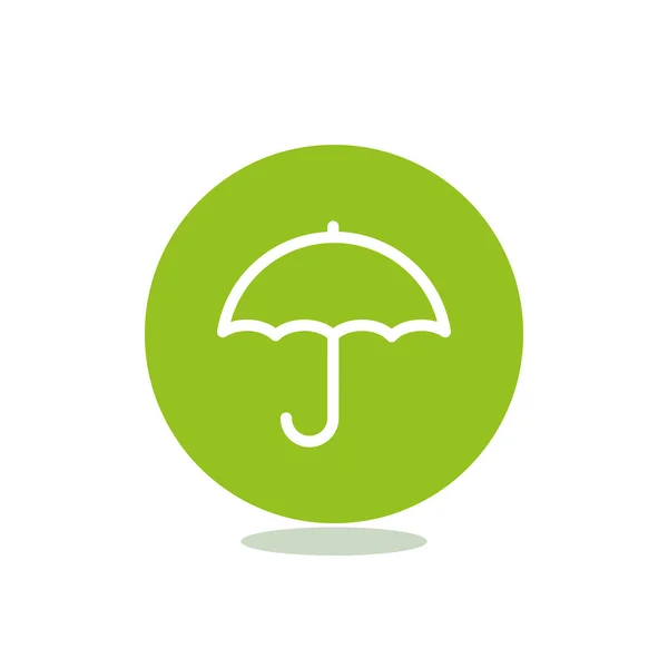 Simple outline umbrella — Stock Vector