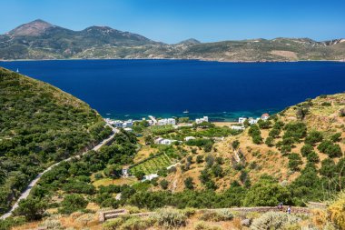 Beautiful Milos Landscape, Milos, Greece clipart