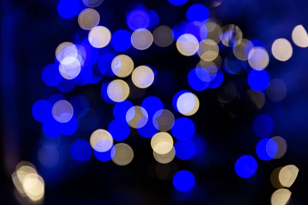 Christmas Bokeh Lights Night Time — Stock Photo, Image