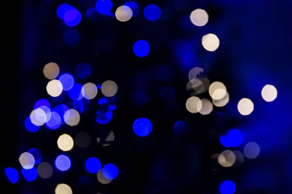 Christmas Bokeh Lights Night Time — Stock Photo, Image