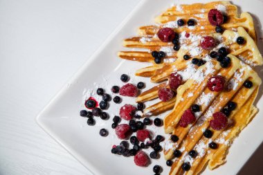 Viyana ev yapımı waffle ızgarası. Waffle için özel bir şekli yok.