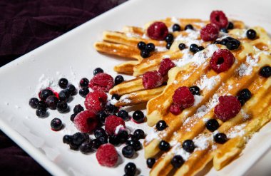 Viyana ev yapımı waffle ızgarası. Waffle için özel bir şekli yok.