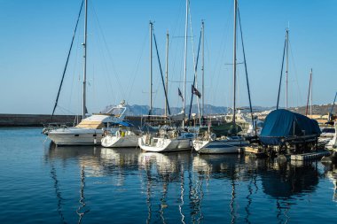 6.29.2021 - Chania, Girit, Yunanistan: Akşam vakti Chania Limanı