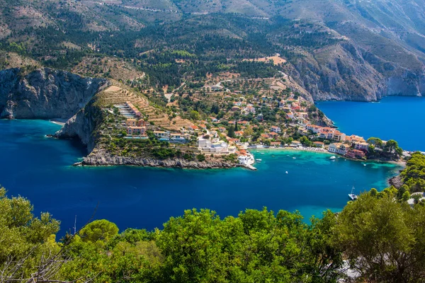 Aldeia de Assos em Kefalonia, Grécia — Fotografia de Stock