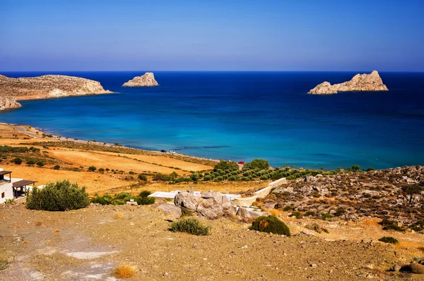 Beach of Xerokampos, Greece — Stock Photo, Image