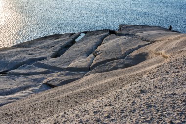 Sarakiniko at evening time