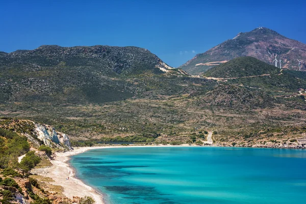 Ahivadolimni beach, Milos island, Cyclades, Greece — Stock Photo, Image