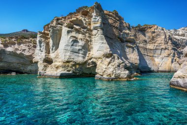 Kleftiko, Milos island, Cyclades, Greece clipart