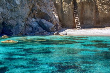 Güzel beach, Yunanistan, Tsigrado, Milos Adası