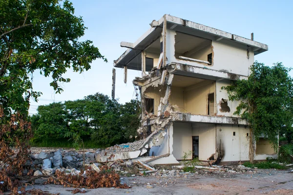 Edificios de casas colapsadas — Foto de Stock
