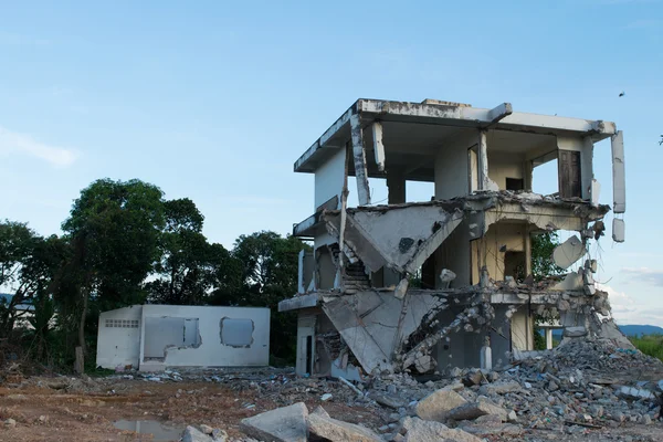 Edificios de casas colapsadas Imagen De Stock