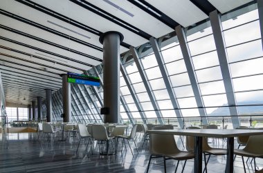 İş merkezindeki bekleme odası, havaalanı.