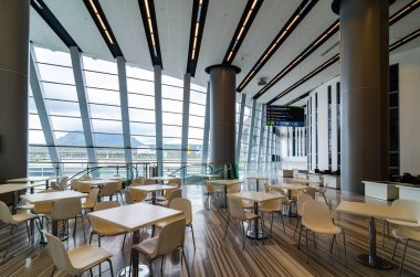 İş merkezindeki bekleme odası, havaalanı.