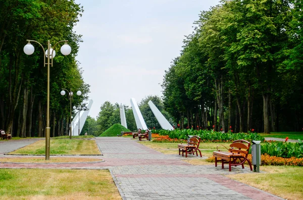 Lida, Belarus - 24 Ağustos 2016: anıt kompleksi 