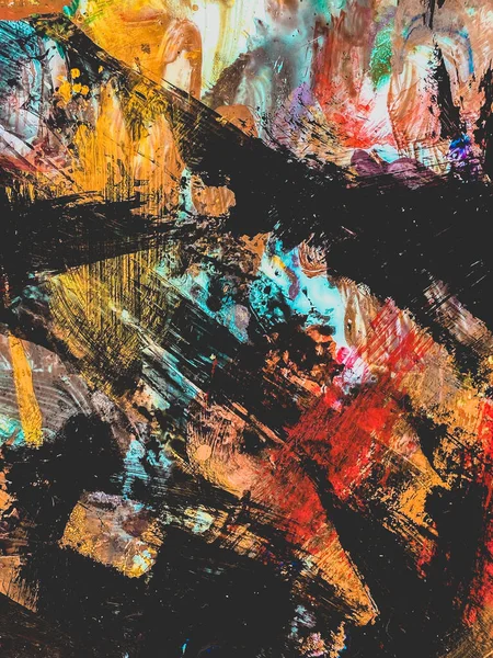 Palette sarı, kırmızı, siyah mizaçlı soyut dokular..