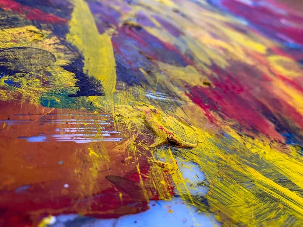 Palette sarı, kırmızı, siyah mizaçlı soyut dokular..