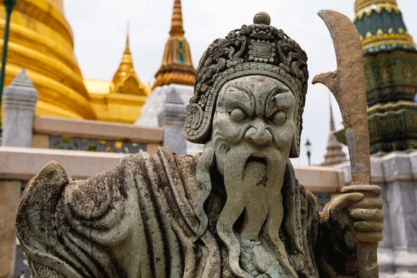 Γλυπτική πέτρα σε ναό της Ταϊλάνδης — Φωτογραφία Αρχείου