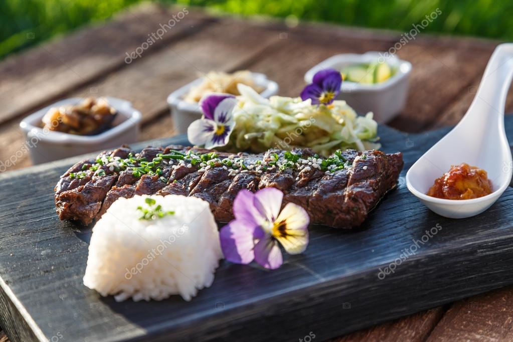 dana biftek ızgara marine