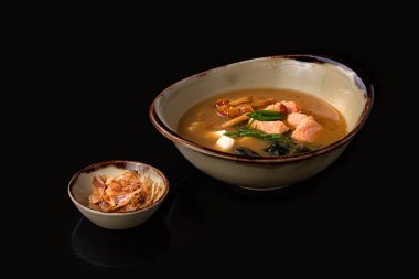 Soya peynirli miso çorbası, kopyalama alanı.