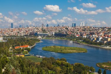 Güzel bir Istanbul ve Haliç manzarası