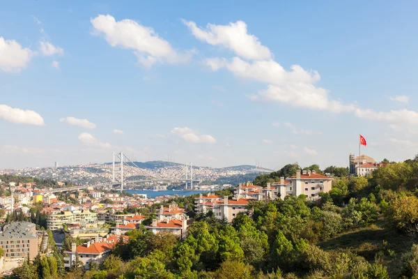 Ponte do Bósforo e Vista de Istambul — Fotografia de Stock