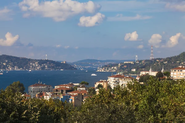 博斯普鲁斯海峡和伊斯坦堡的意见 — 图库照片