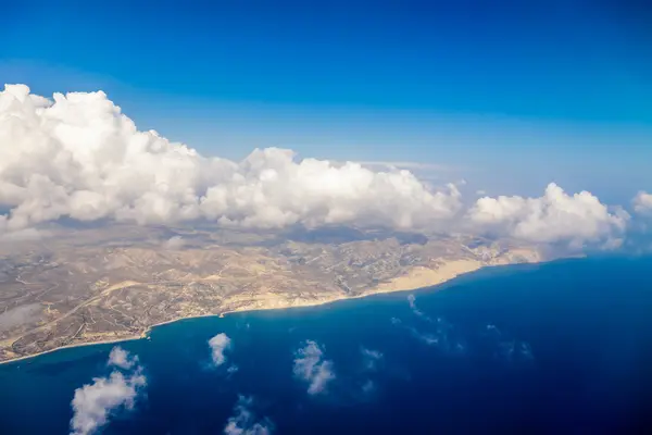 Cyprus island shore aerial view — Stock Photo, Image