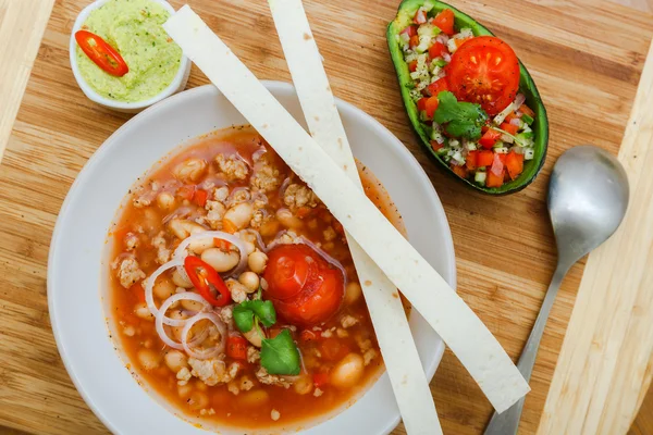 Chili con carne çorbası — Stok fotoğraf