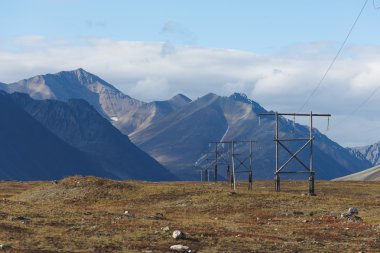 renkli sonbahar Çukotka tundra, Kuzey Kutbu Rusya